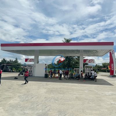 Ανθεκτικό Custom Steel Canopy Metal Roof για το σταθμό καυσίμου