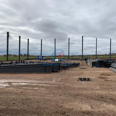 Κτίριο κατασκευής από χάλυβα με προετοιμασμένη κατασκευή με στέγη και τοίχο