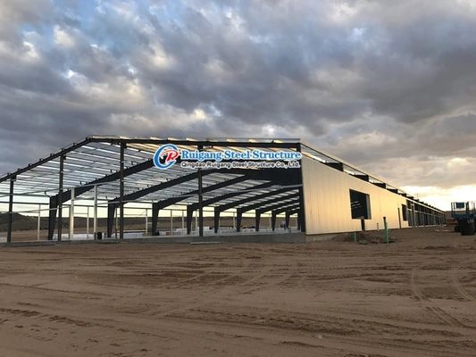 Κτίριο PEB Μεταλλική δομή ελαφρού χάλυβα Εργαστήριο αποθήκευσης