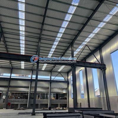 Προσαρμοσμένη βιομηχανική μεζάνινη επιφάνεια προκατασκευασμένη μεταλλική αποθήκη