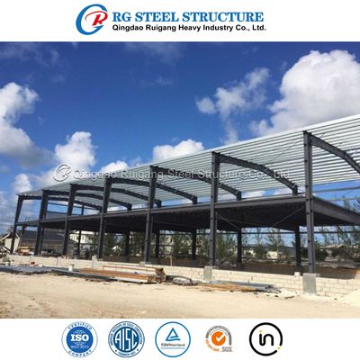 Assembling Prefab Metal Barn Building Large Prefabricated Steel Frame Structure Workshop Warehouse With Office