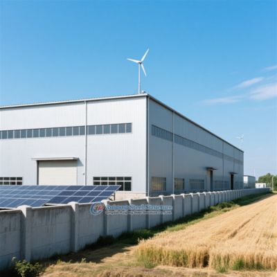 Αποθήκη από ειδική χαλύβδινη κατασκευή με γαλβανισμένο ή βαμμένο φινίρισμα