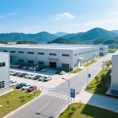 Προσαρμοσμένη Αποθήκη από Χάλυβα με Αντοχή σε Υψηλούς Ανέμους και Διάρκεια Ζωής 50+ Έτη