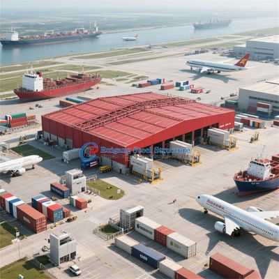 Προκατασκευασμένο υπόστεγο από χάλυβα, μεταλλικό κτίριο εργαστηρίου, αποθήκη