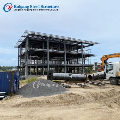 Φορτίο ανέμου έως 300 km/h Πολυώροφο κτιρίου από χάλυβα με γαλβανισμό εν θερμώ και βαθμό χάλυβα Q355/Q235